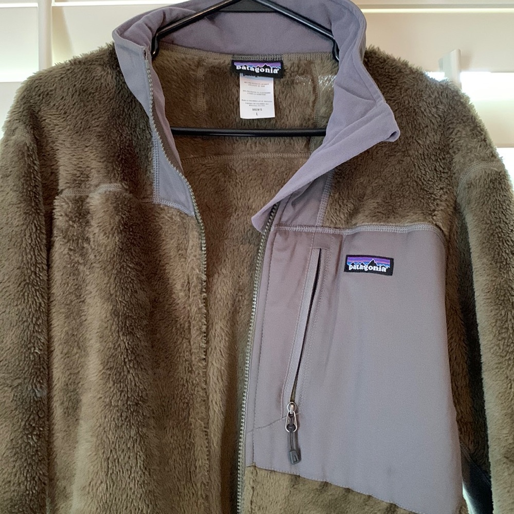 Patagonia Polartec Regulator Fuzzy Fleece Full Zip Jacket Size Large